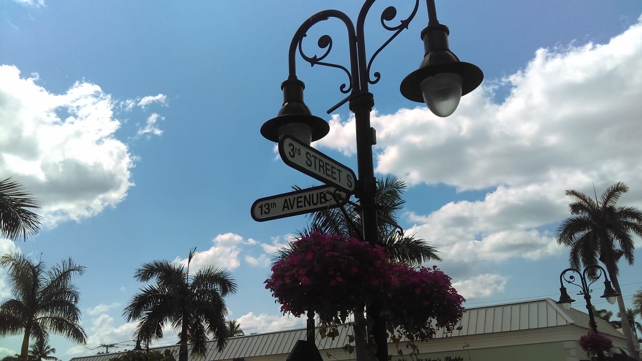 Thirteenth Avenue and Third Street South in Naples, Florida